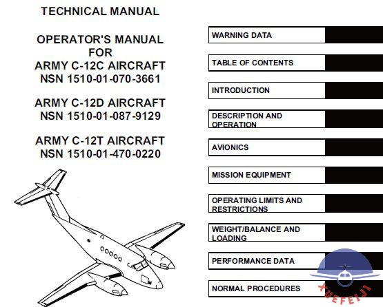 比奇C-12C飞机技术手..